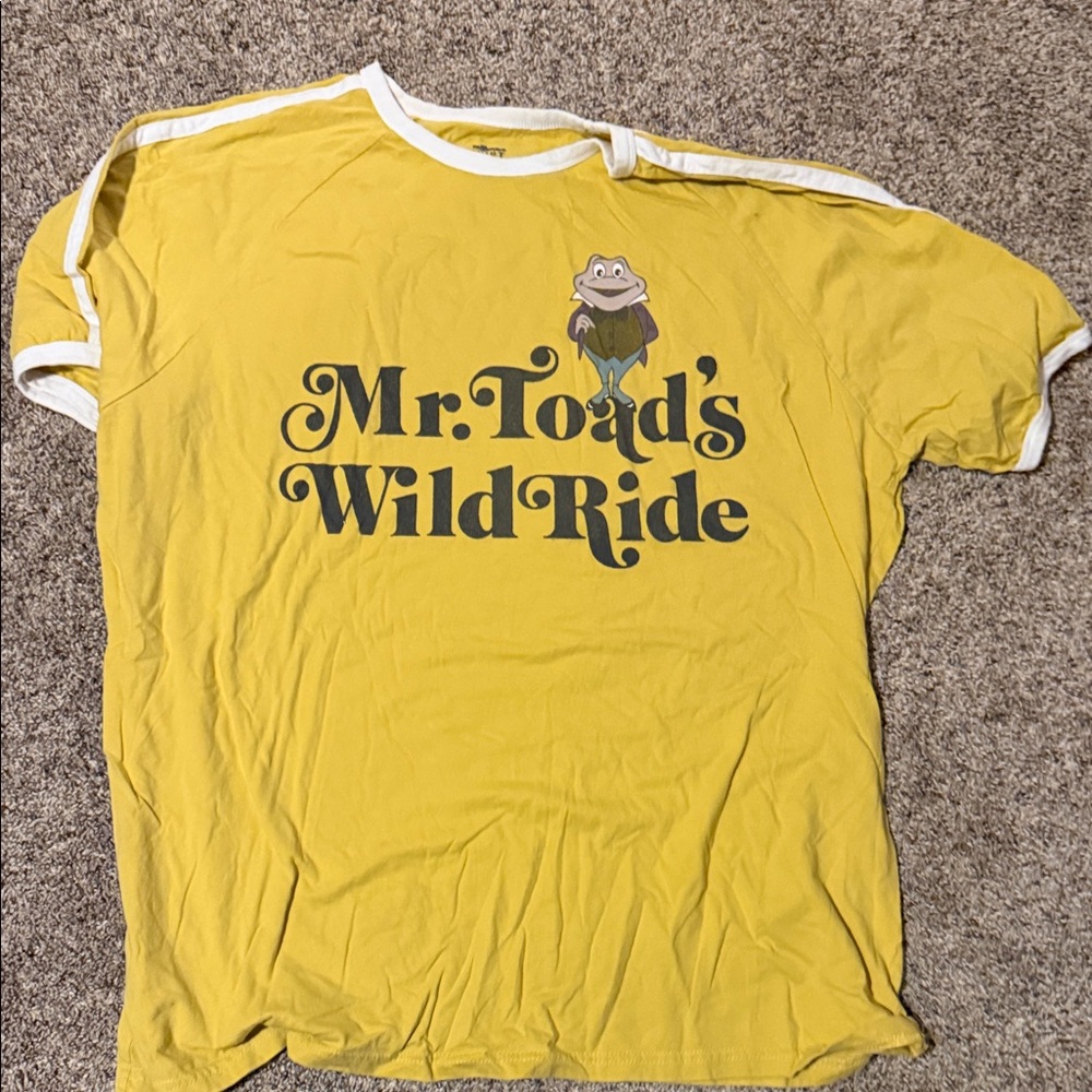 Mr. Toad's Wild Ride Walt Disney World Vault Collection Yellow T-Shirt